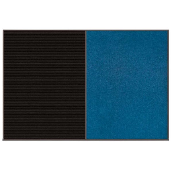 Enclosed Corkboard, 1 Door, 72"x36", 4" Fra